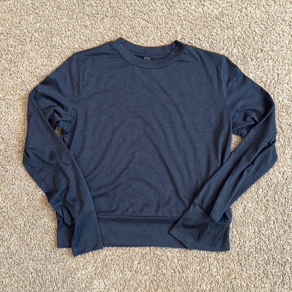 NWT Vuori Daydream Crew Women's Performance Top in Azure Heather
